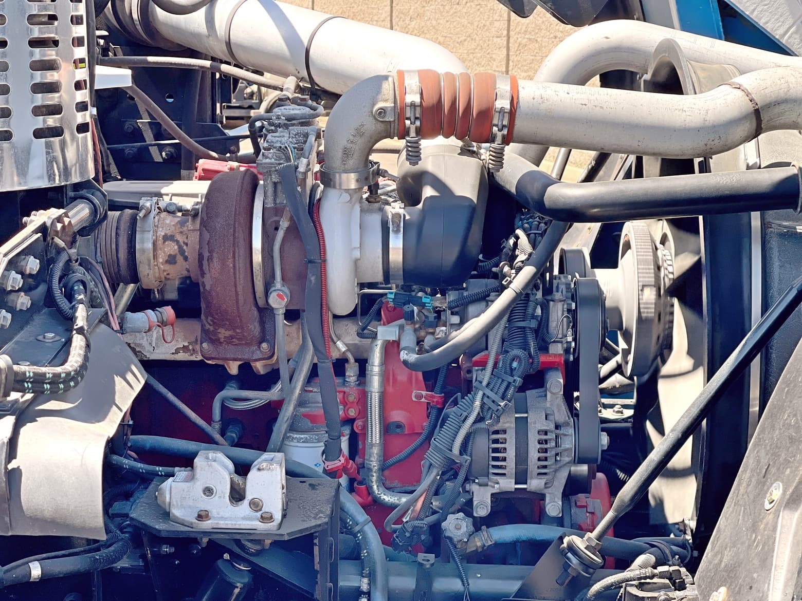 2008 Autocar Heil Rapid Rail 32 Yard Side Loader Garbage Truck