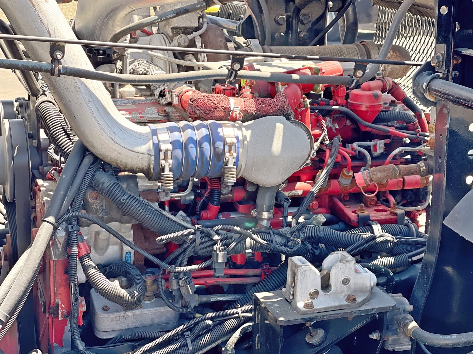 2008 Autocar Heil Rapid Rail 32 Yard Side Loader Garbage Truck