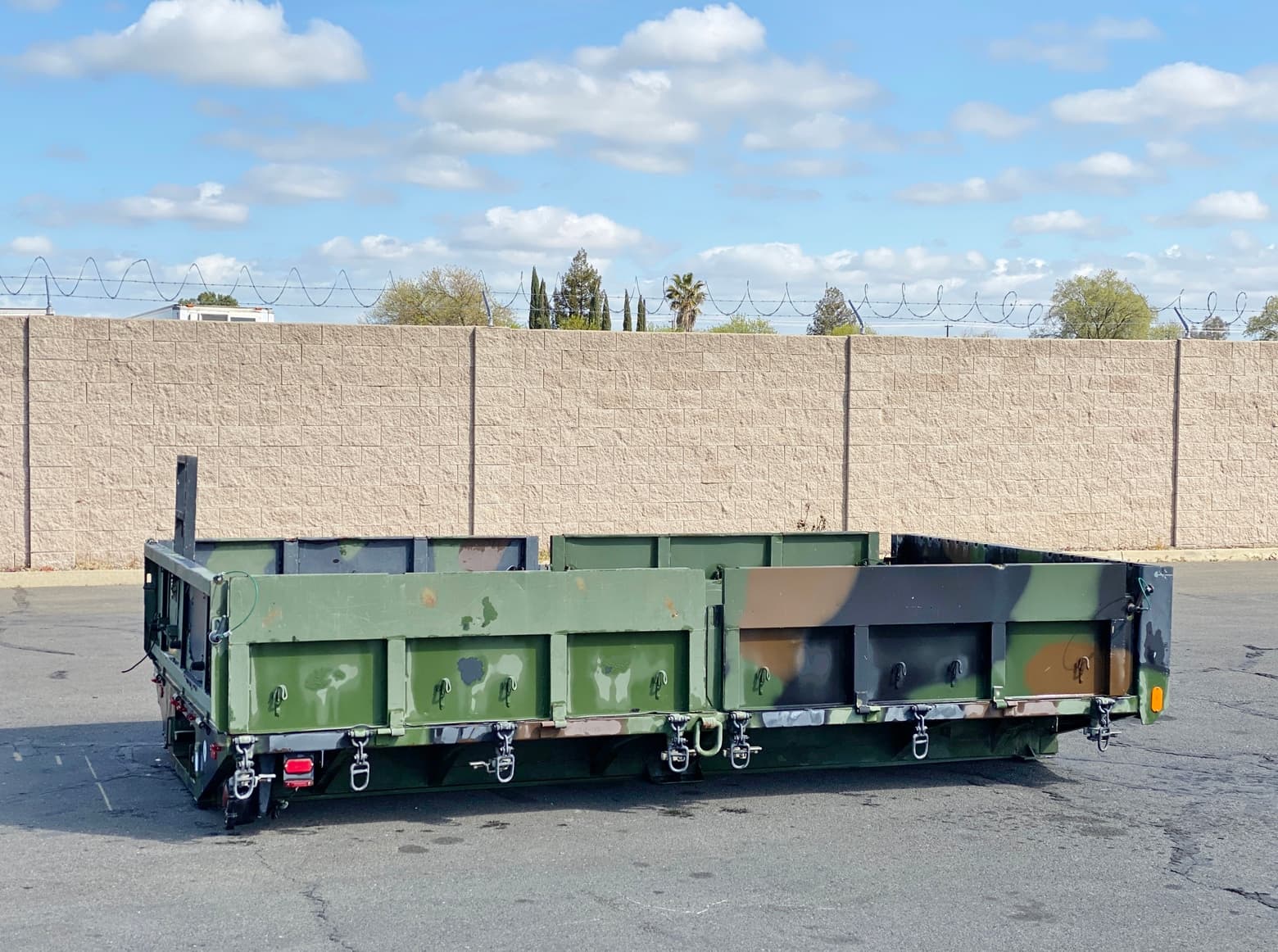 14' Oshkosh MTV Military Flatbed Stake Truck Body