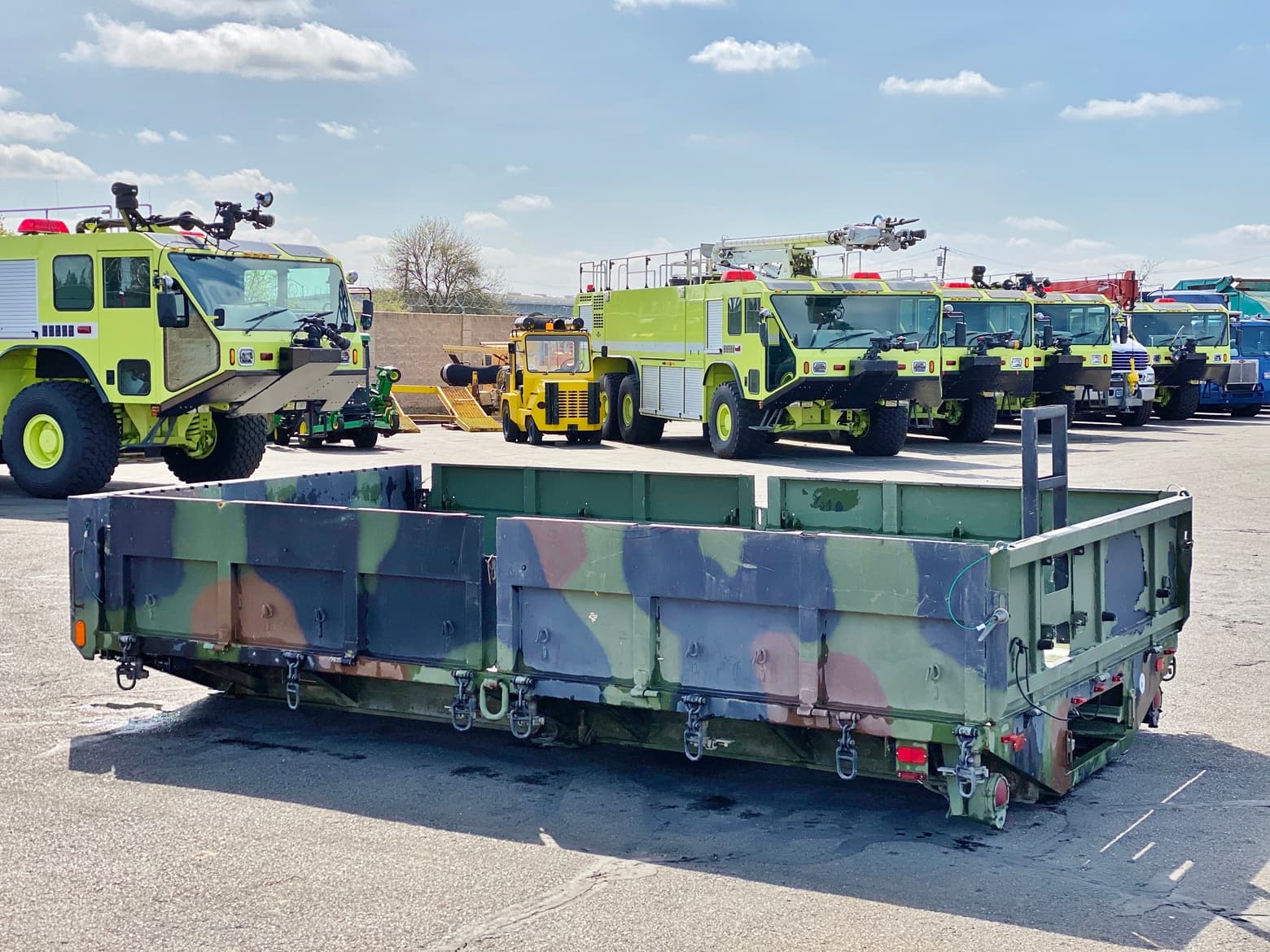 14' Oshkosh MTV Military Flatbed Stake Truck Body