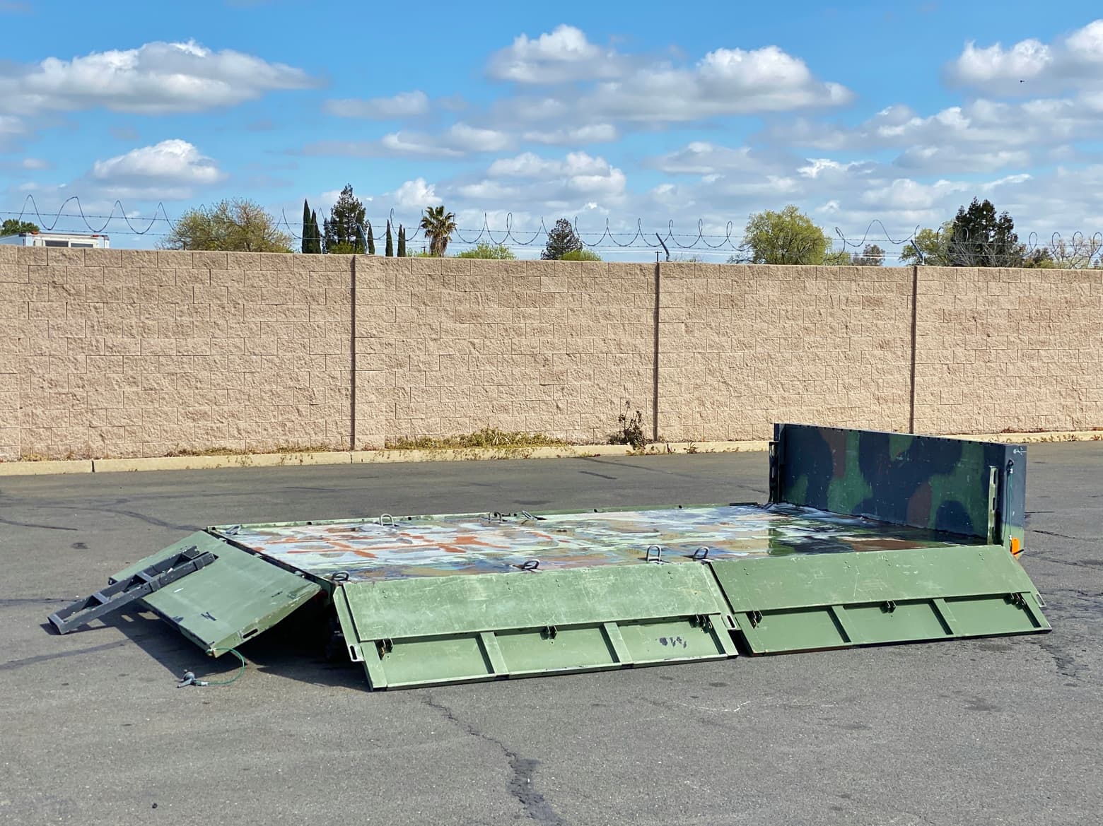 14' Oshkosh MTV Military Flatbed Stake Truck Body