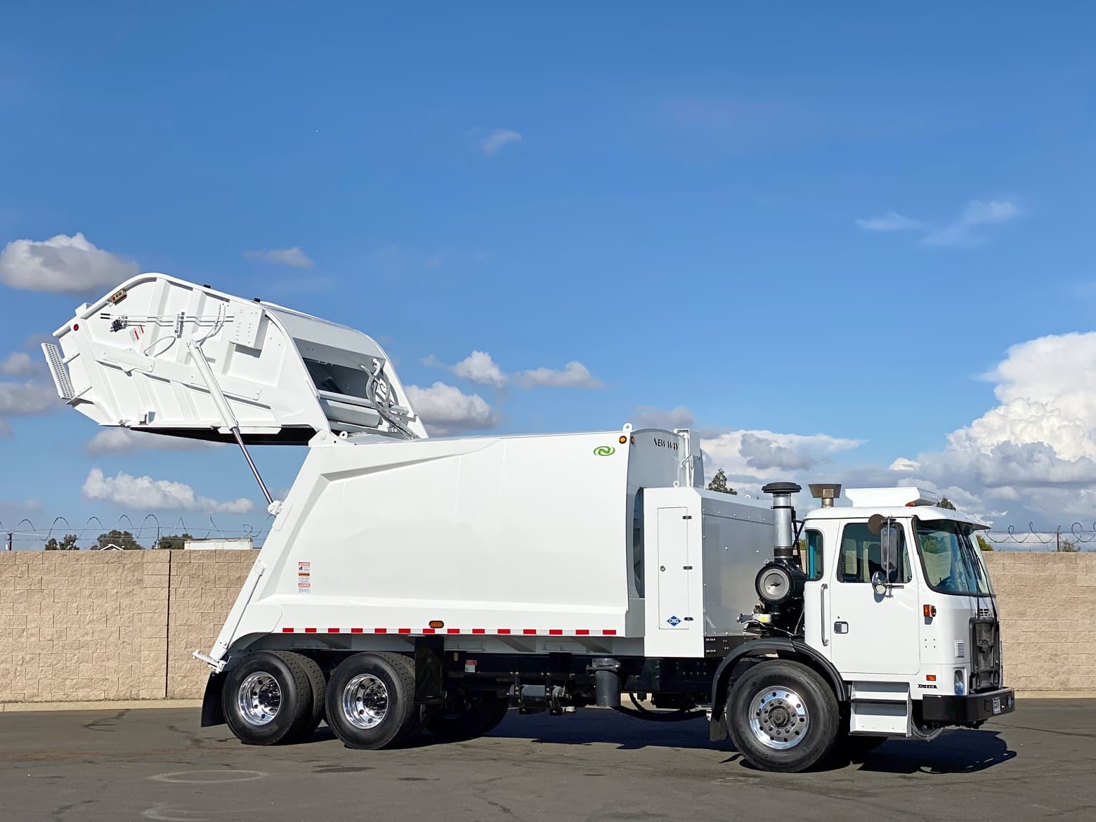 2014 Autocar New Way 25 Yard CNG Rear Loader Garbage Truck