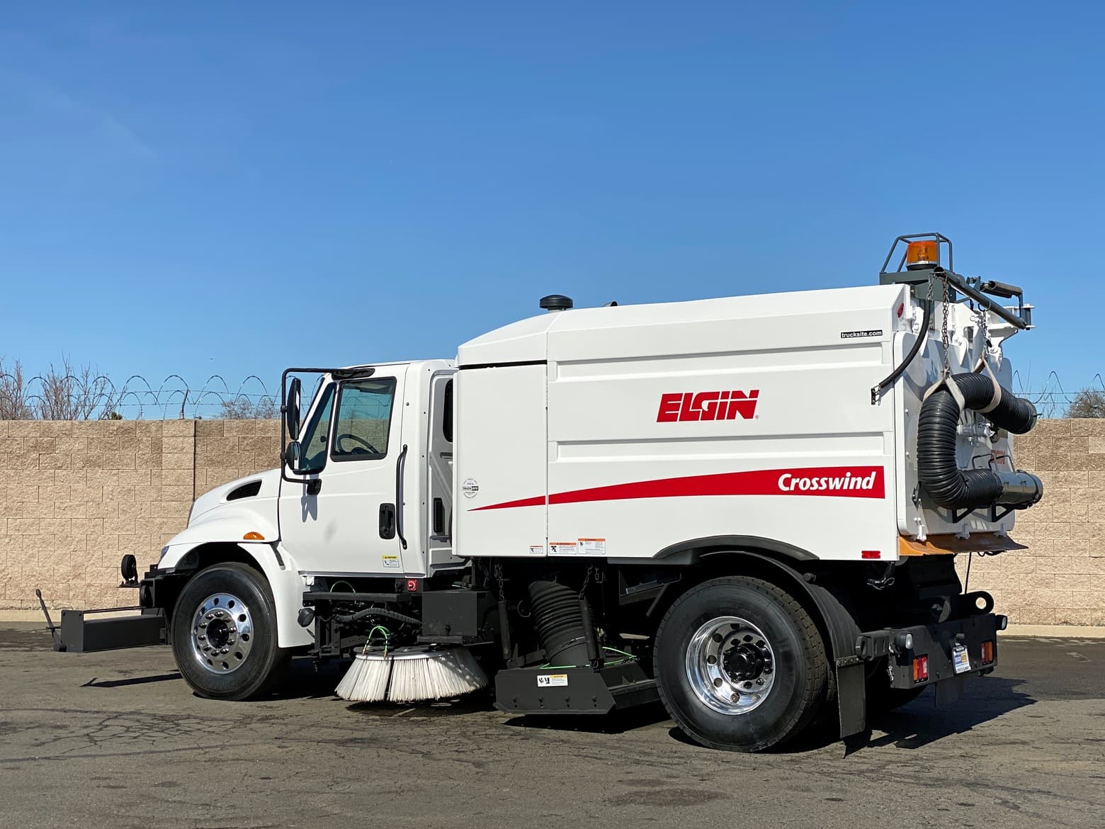 2011 International Elgin Crosswind FSX Airport Runway Sweeper