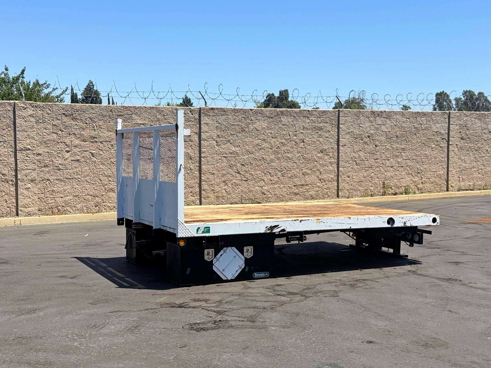 12' Utility Flatbed with Storage Compartments For Sale