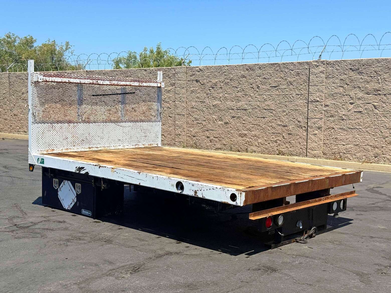 12' Utility Flatbed with Storage Compartments For Sale