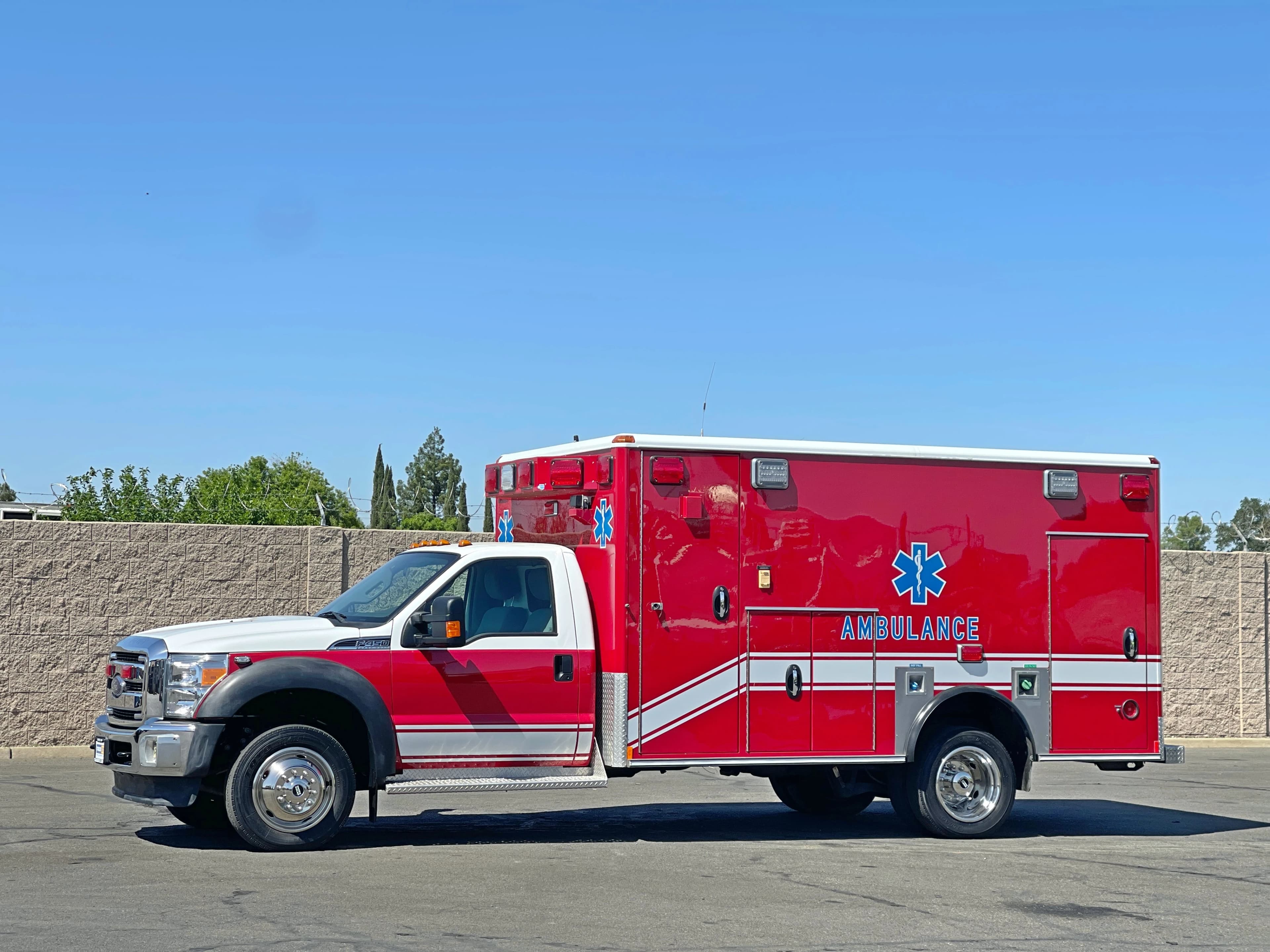 2013 Ford F450 4x4 Wheeled Coach Type I Ambulance