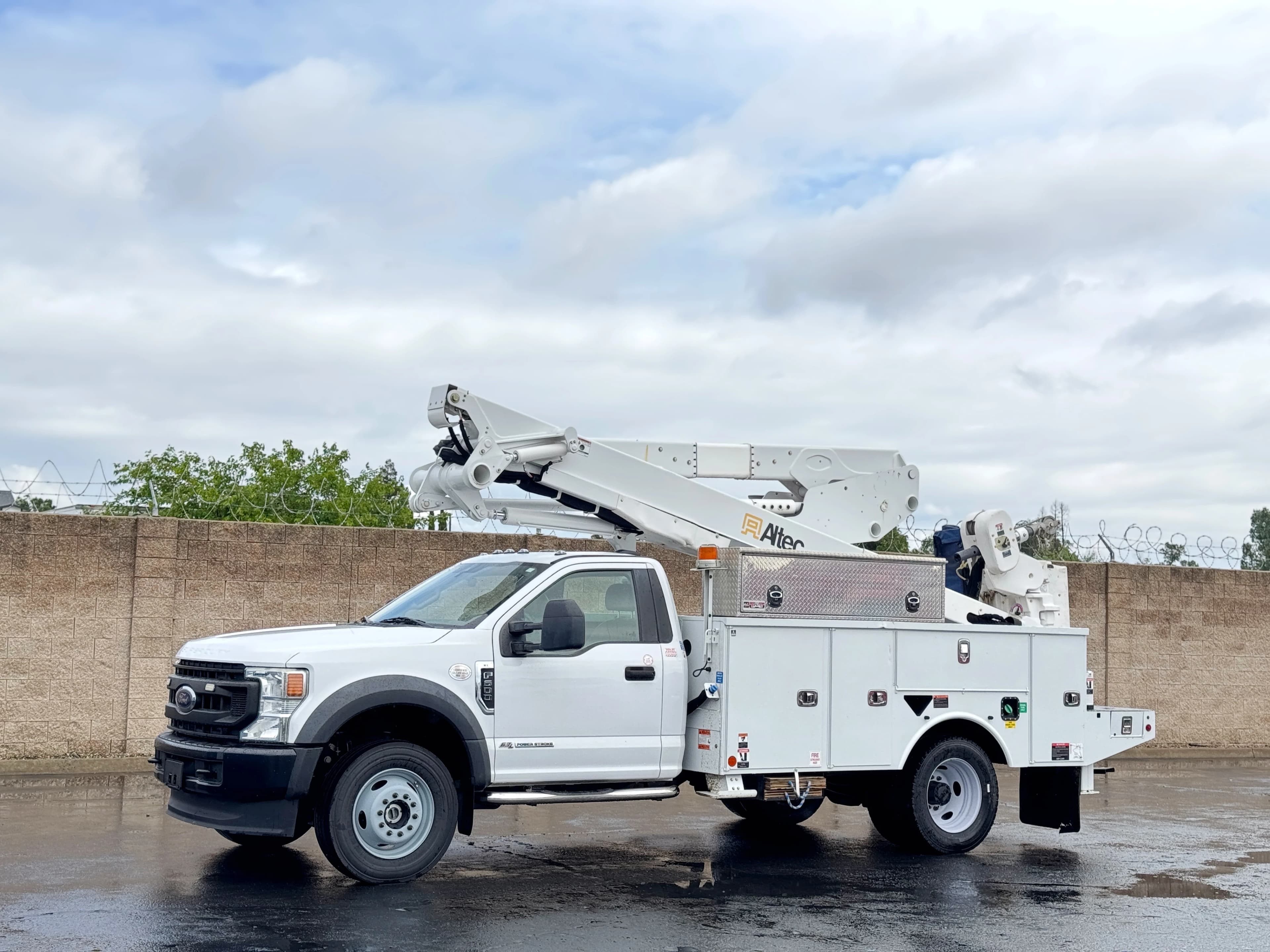 2021 Ford F600 4x4 Altec AT48M Articulating Bucket Truck